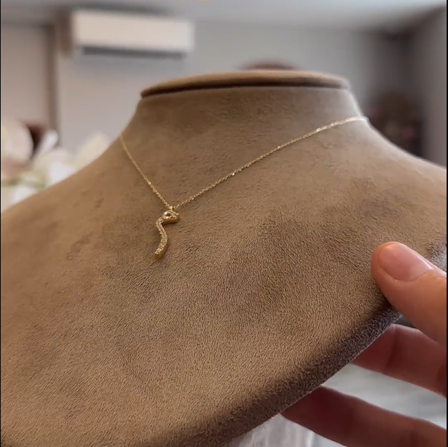 Noor Initial Necklace - Main Image