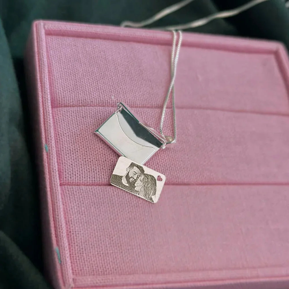 CUSTOM LOVE LETTER ENVELOPE NECKLACE