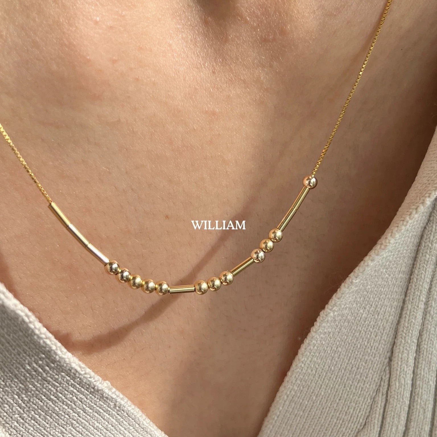 Morse Code Necklace