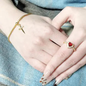 Valentine's Gold Plated Couples Jewelry