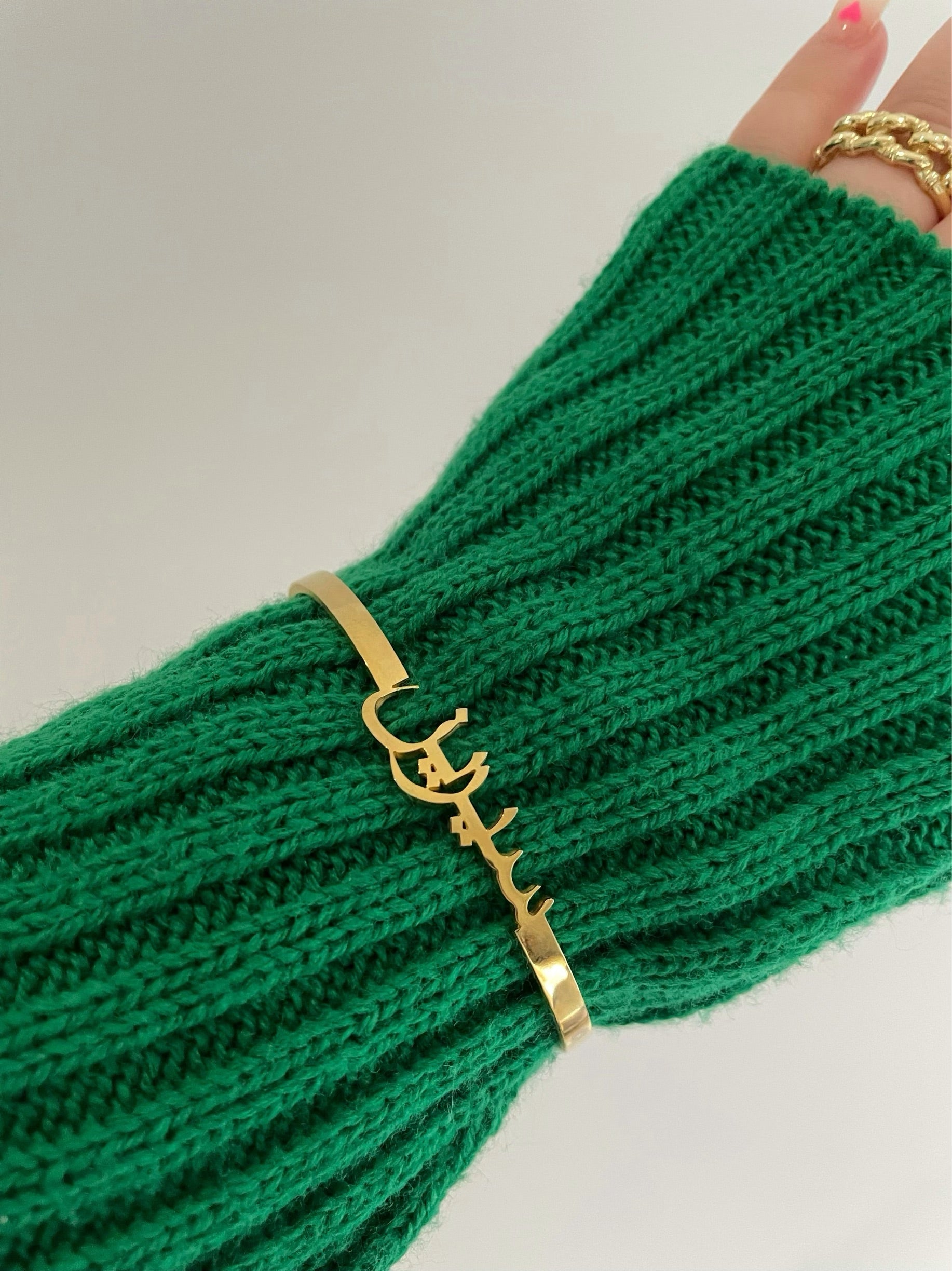 PERSONALISED NAME CUFF BRACELET