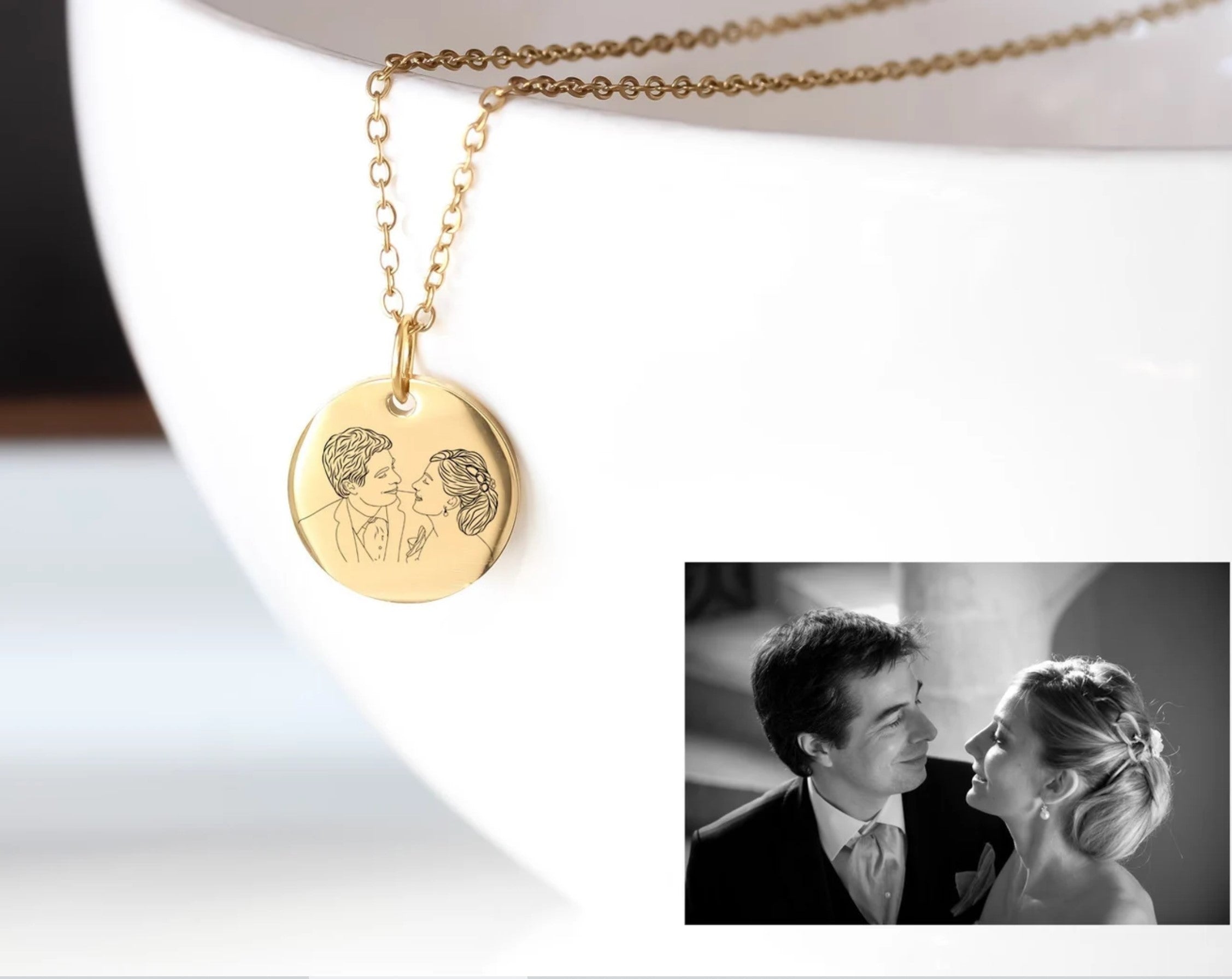 Portrait Coin necklace