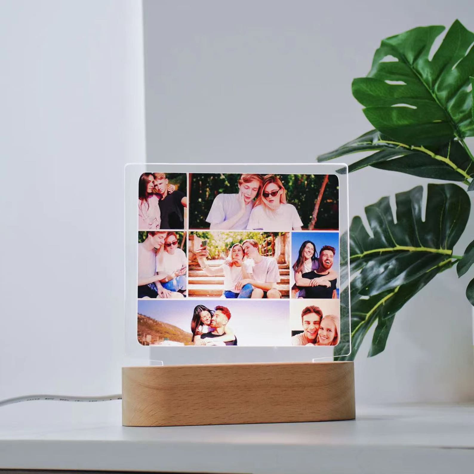 Custom Puzzle Photos Lamp