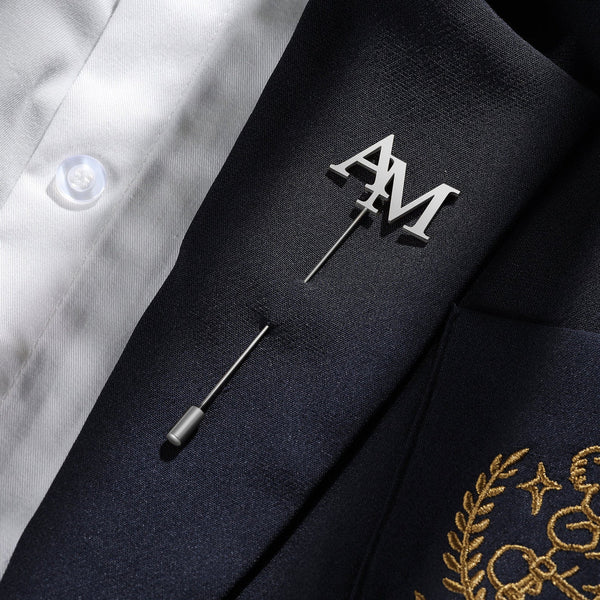 Initials Lapel Pin