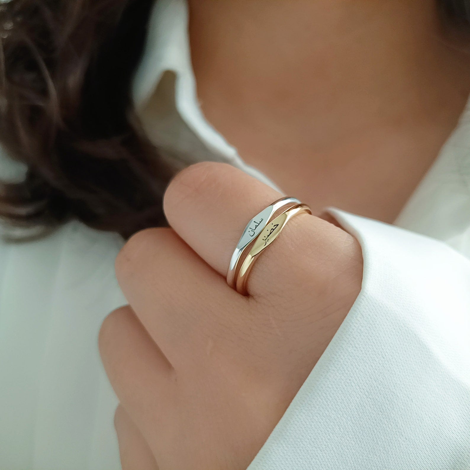 Personalized Arabic Name Ring