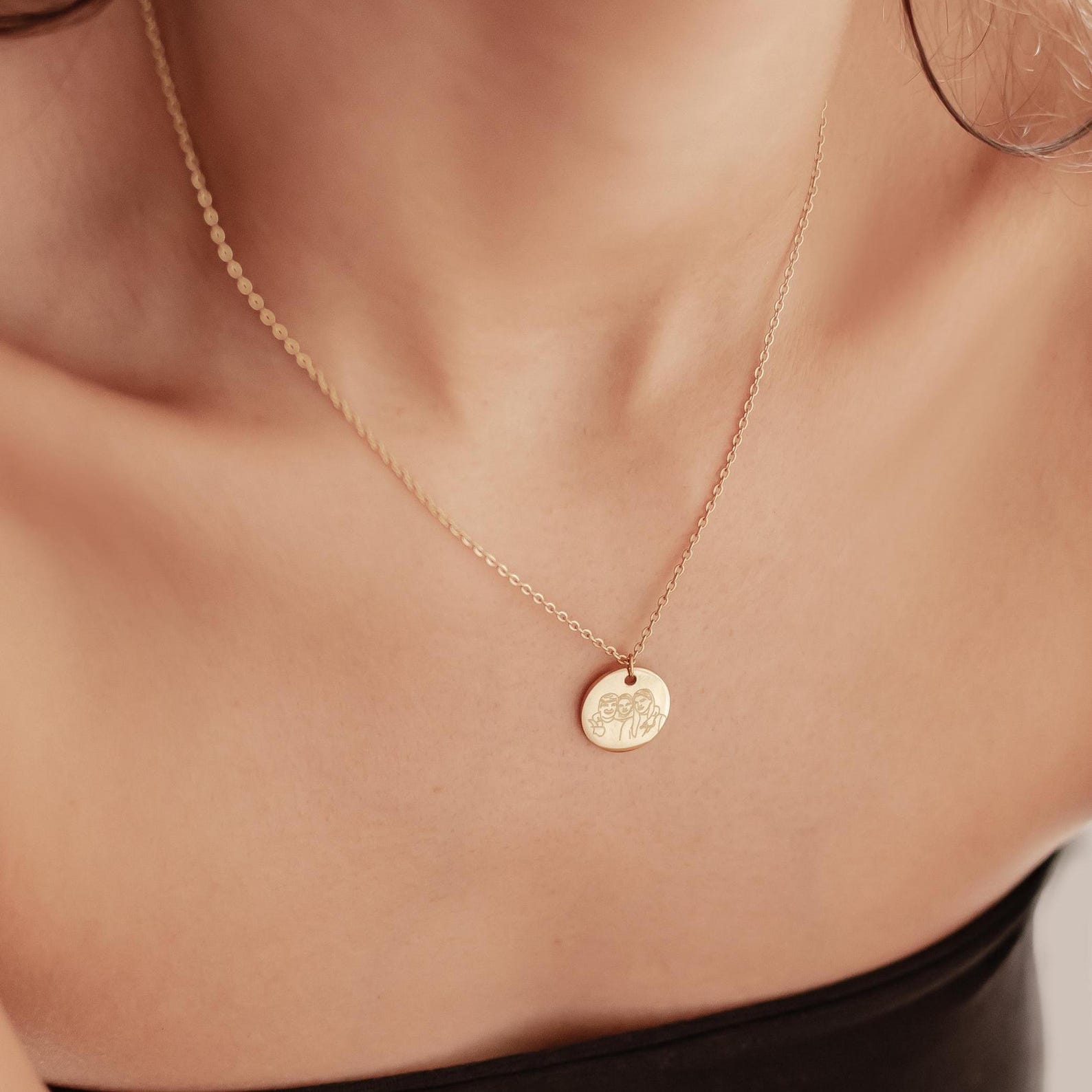 Portrait Coin necklace