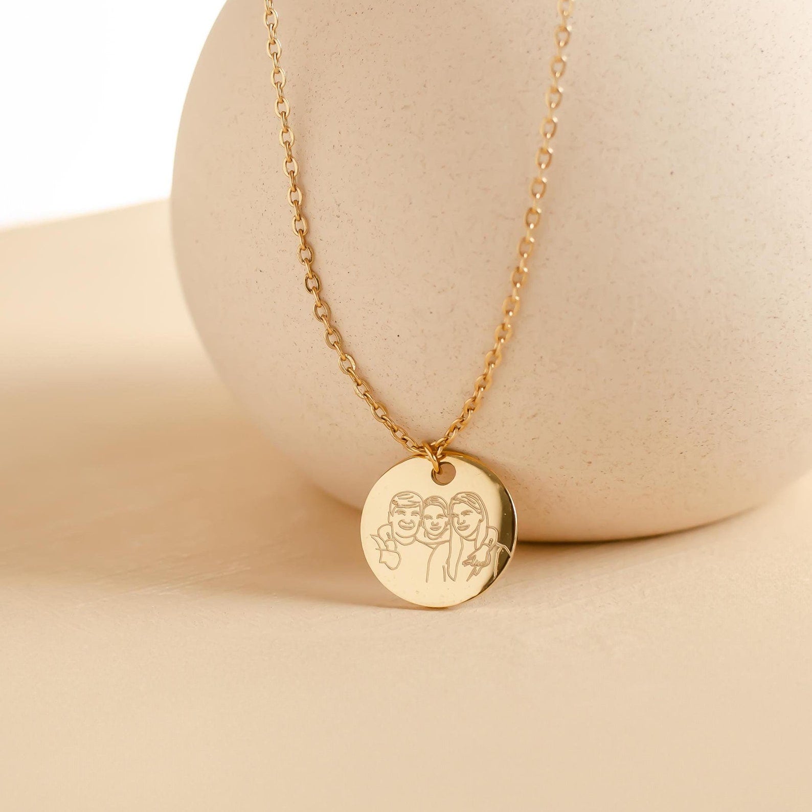 Portrait Coin necklace