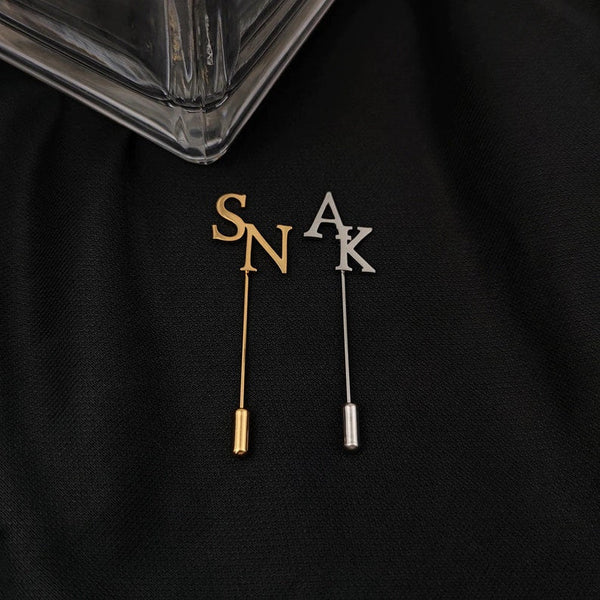 Initials Lapel Pin