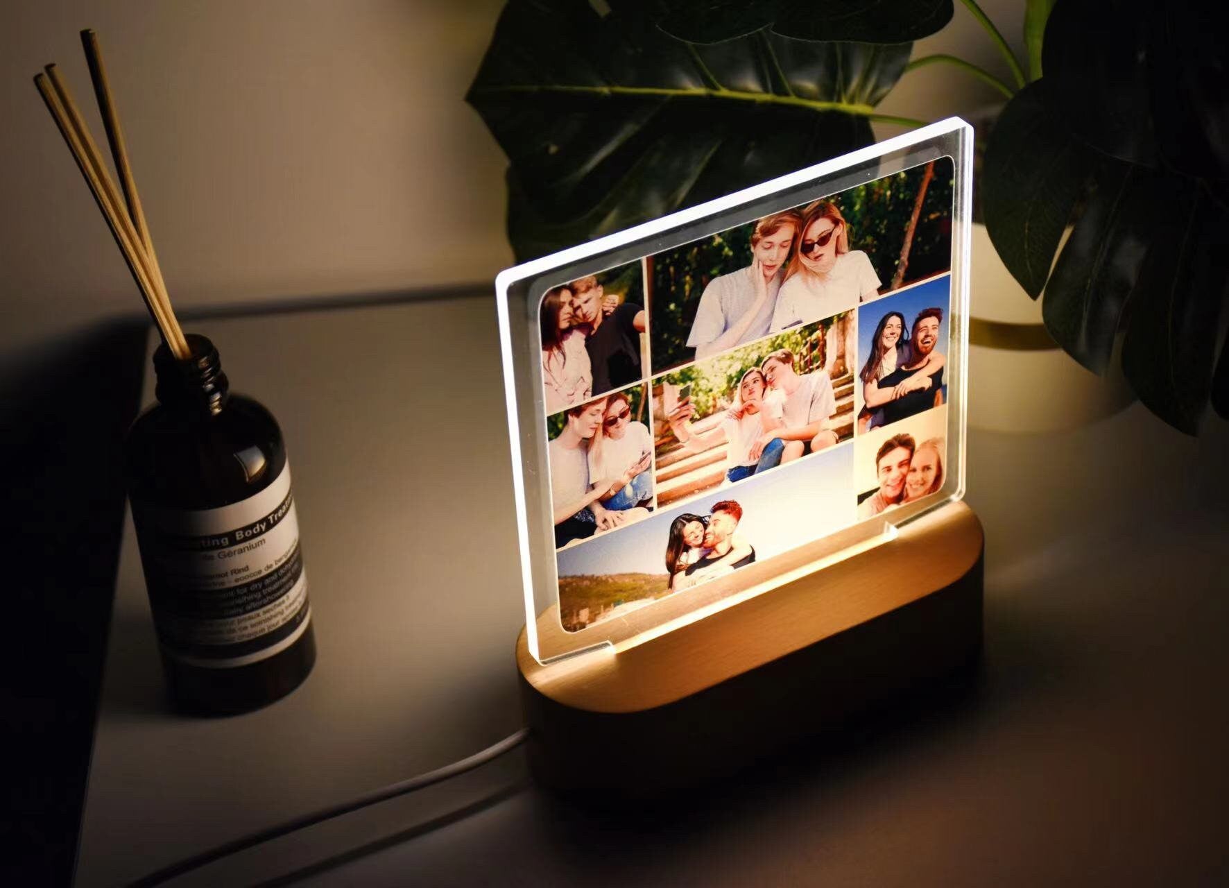 Custom Puzzle Photos Lamp
