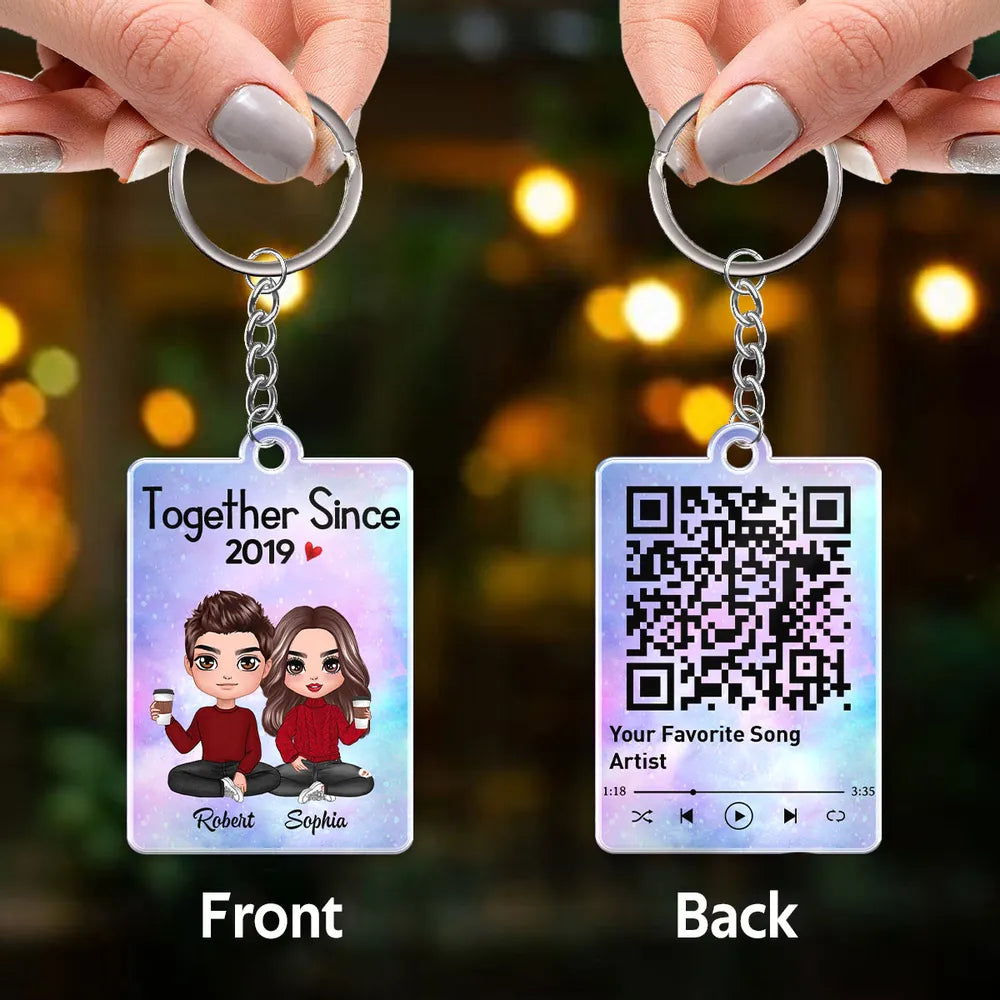 Bitmoji Couple Keychain