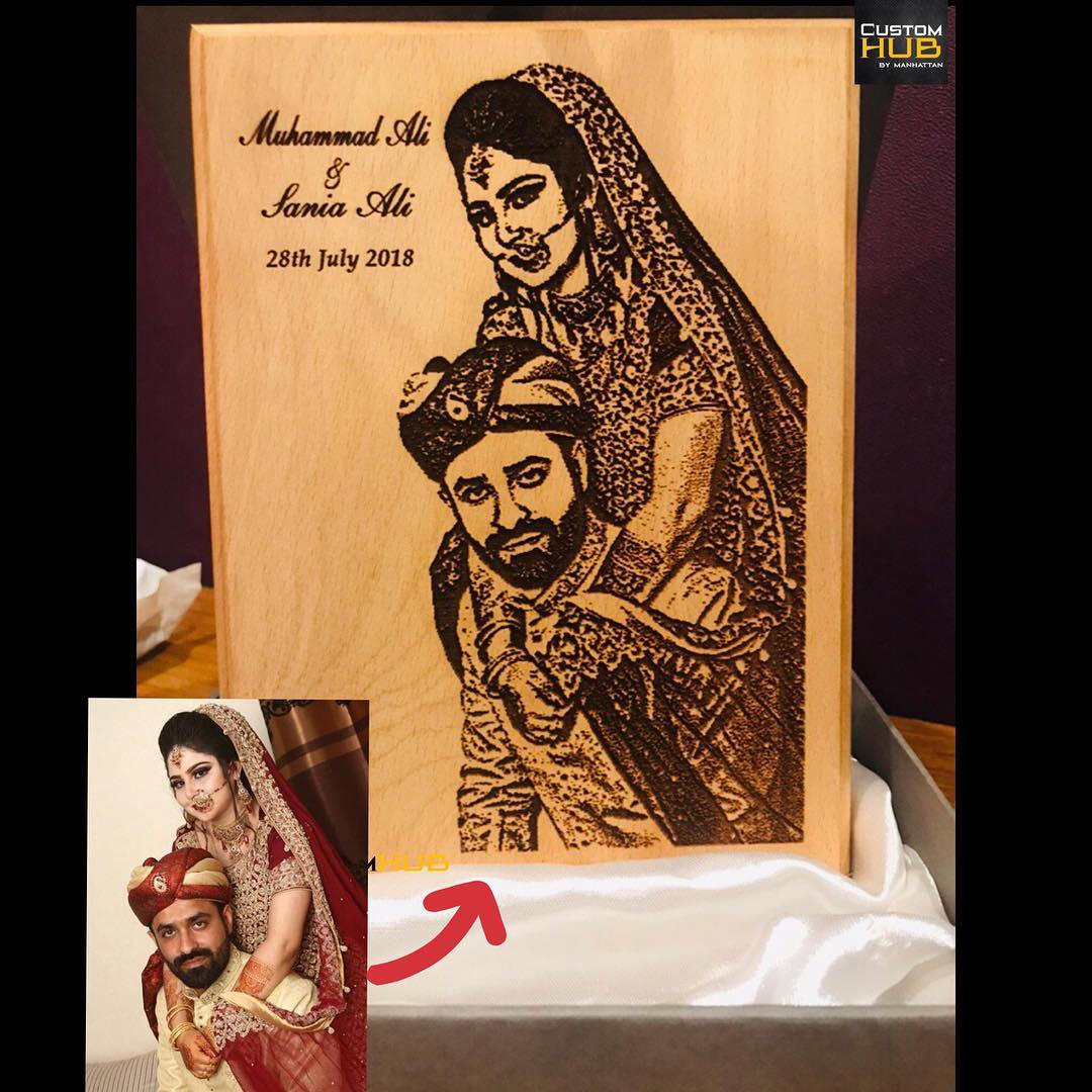 Engraved Wooden Frame