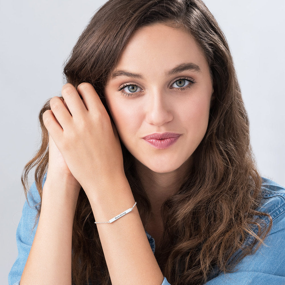 ID BRACELET WITH DIAMOND -