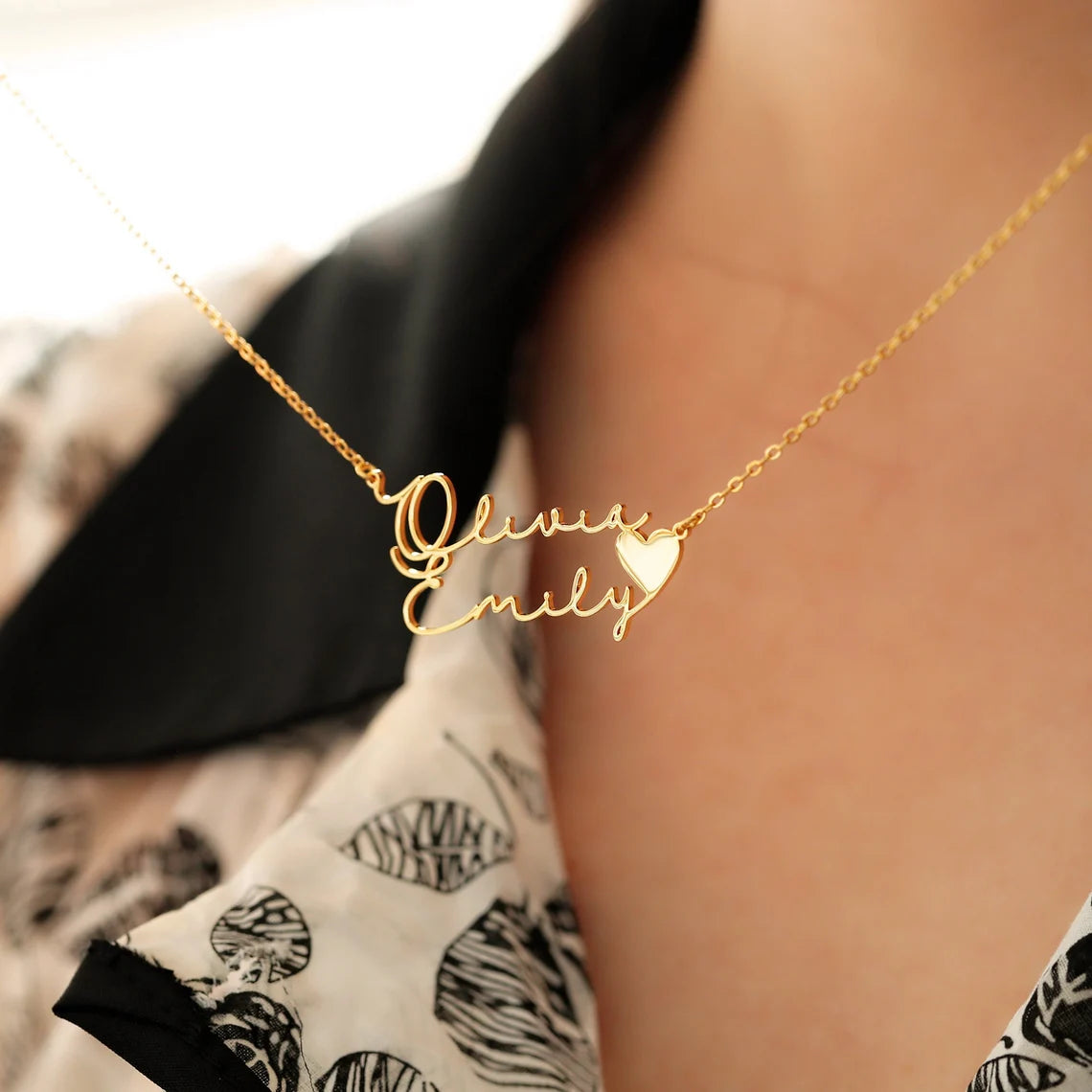 Couple Name Necklace
