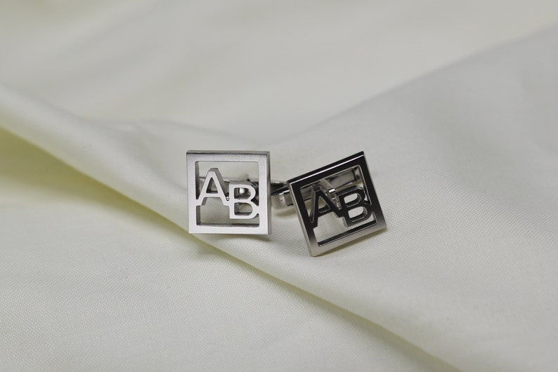 Square Name Cufflinks