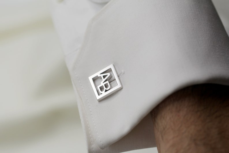 Square Name Cufflinks