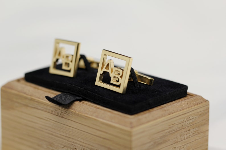 Square Name Cufflinks