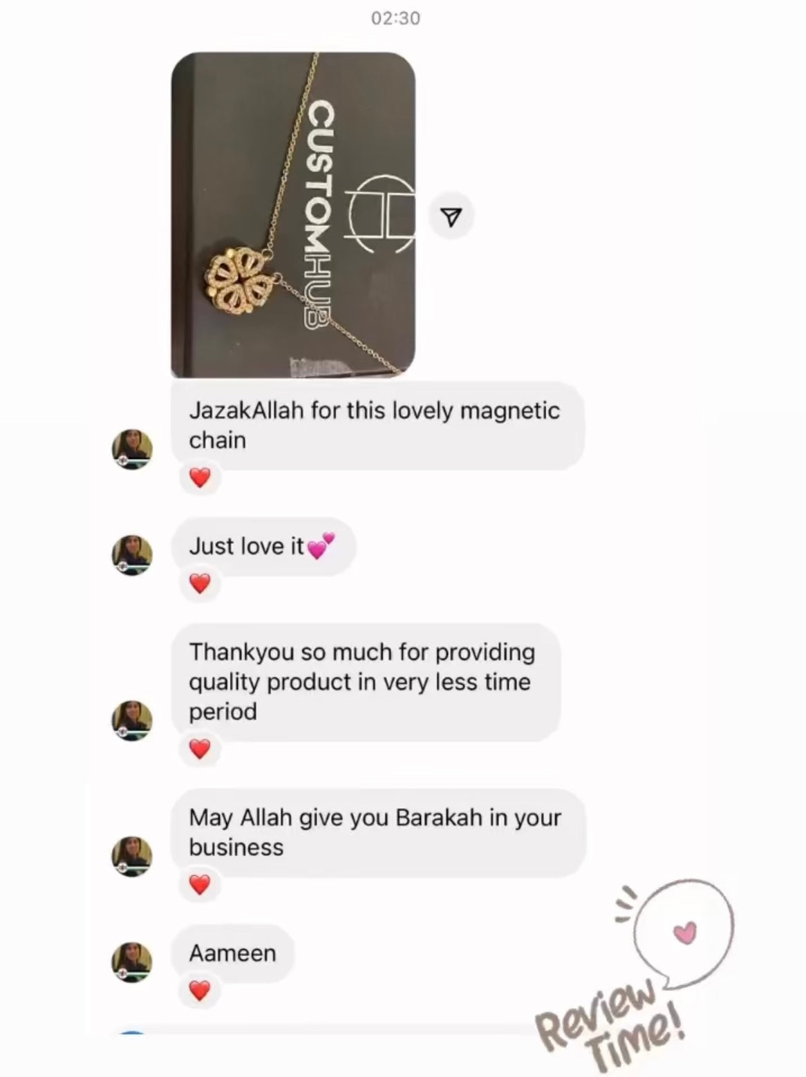 Magnetic Heart Shaped Necklace