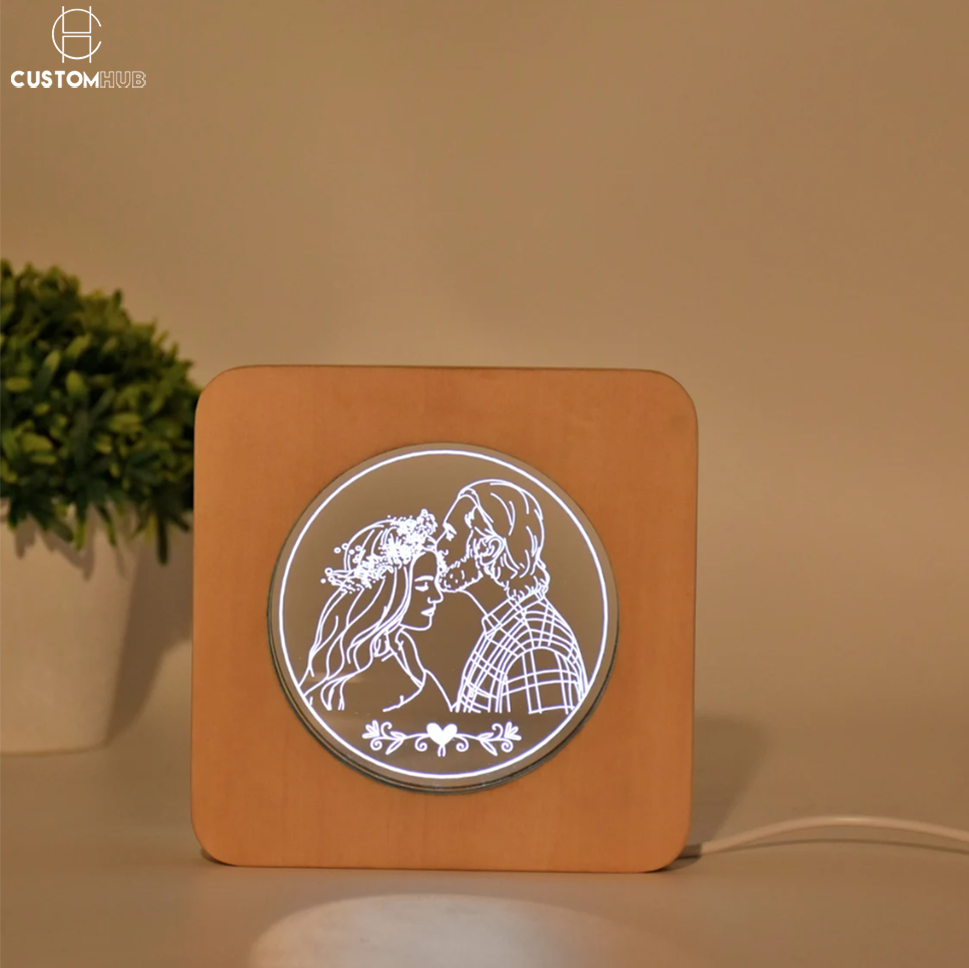 Custom 3D Art Photo Lamp