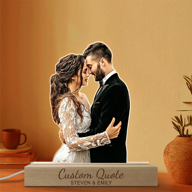 Personalized Couple Photo Lamp