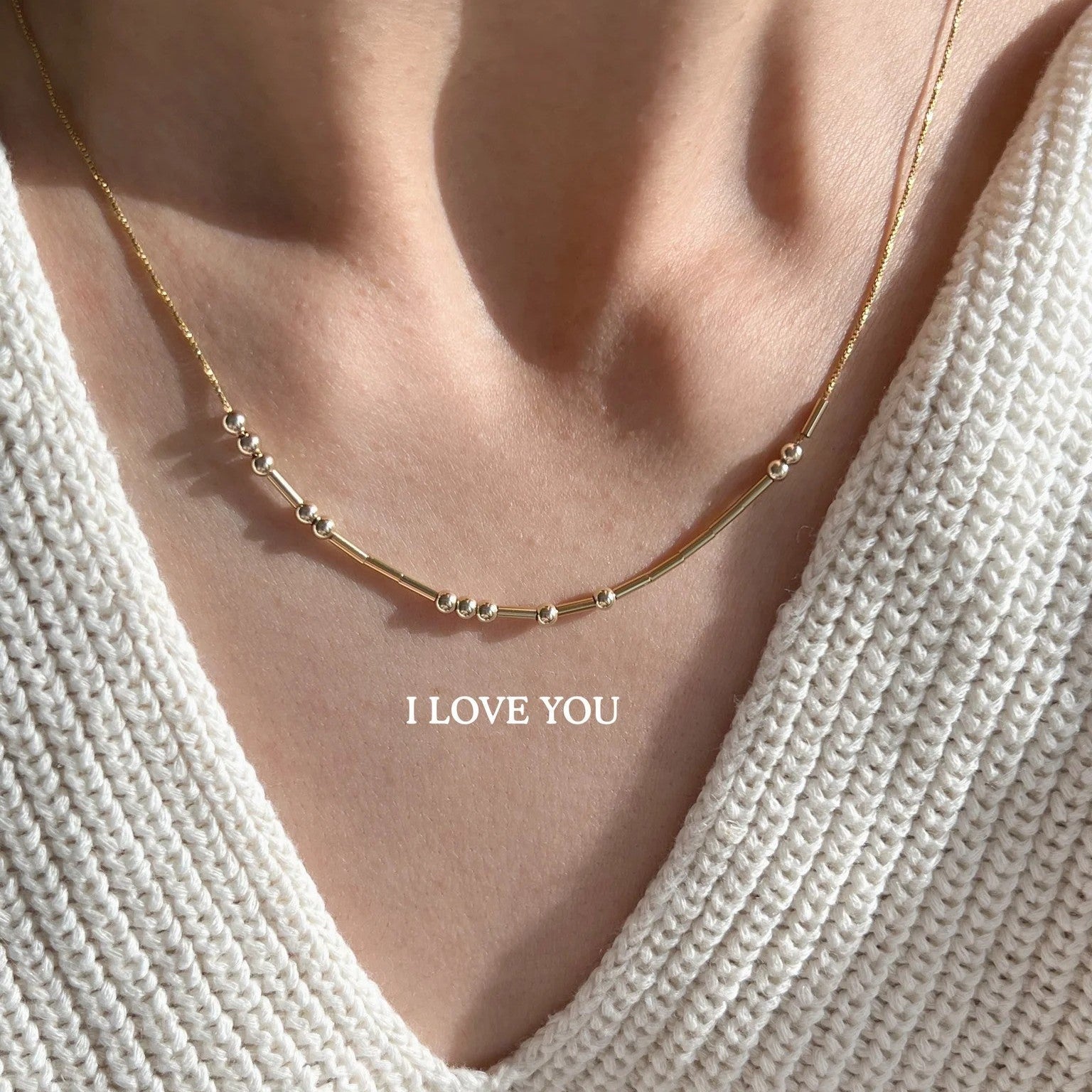 Morse Code Necklace