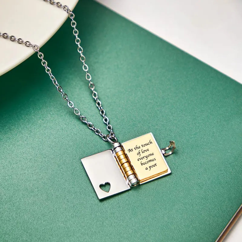 Book with Pages Necklace