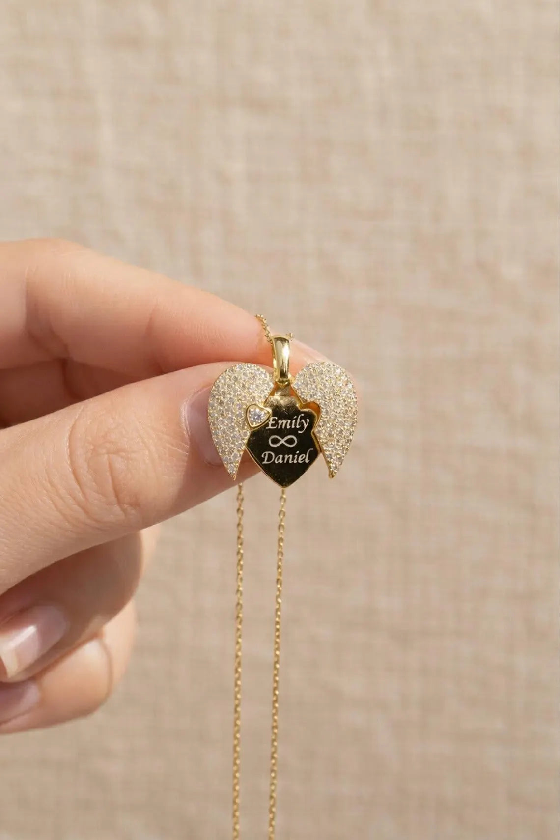 Personalized Soulmate Heart Pendant