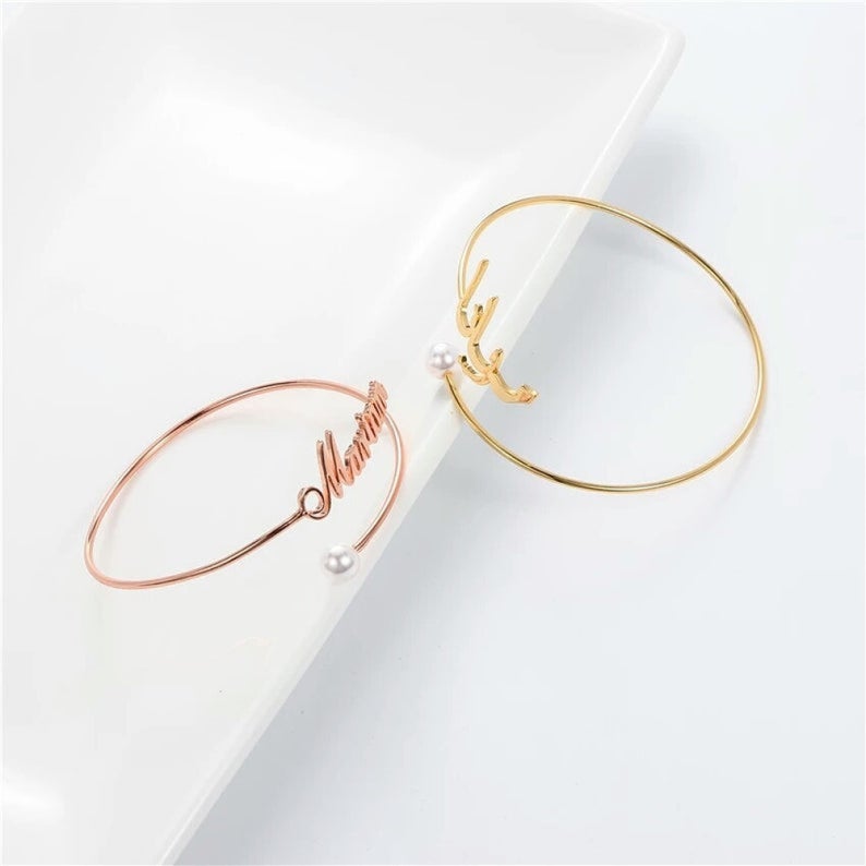 Personalized Name Bangle 💫