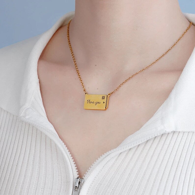 Secret Photo Envelope Necklace