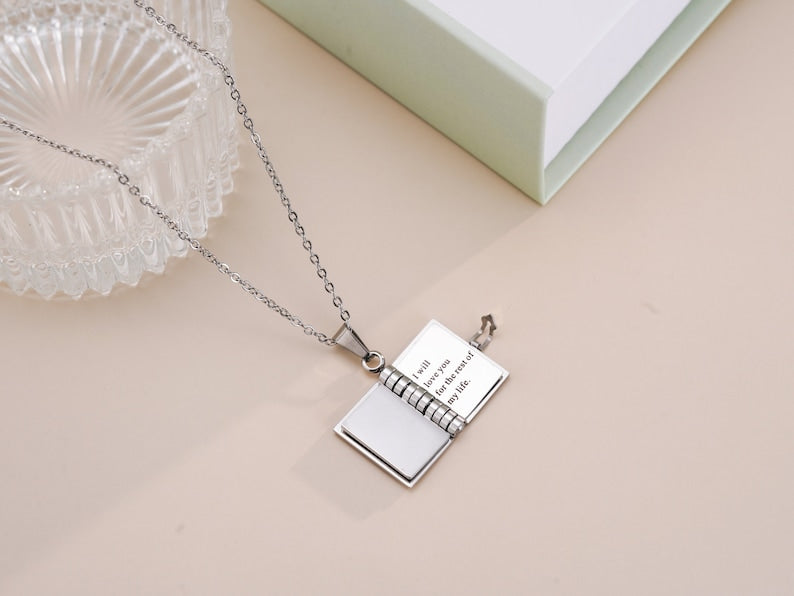 Book with Pages Necklace