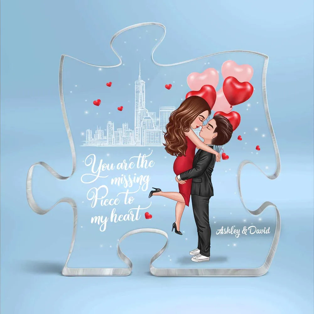 The Missing Piece To My Heart Puzzle Acrylic Plaque