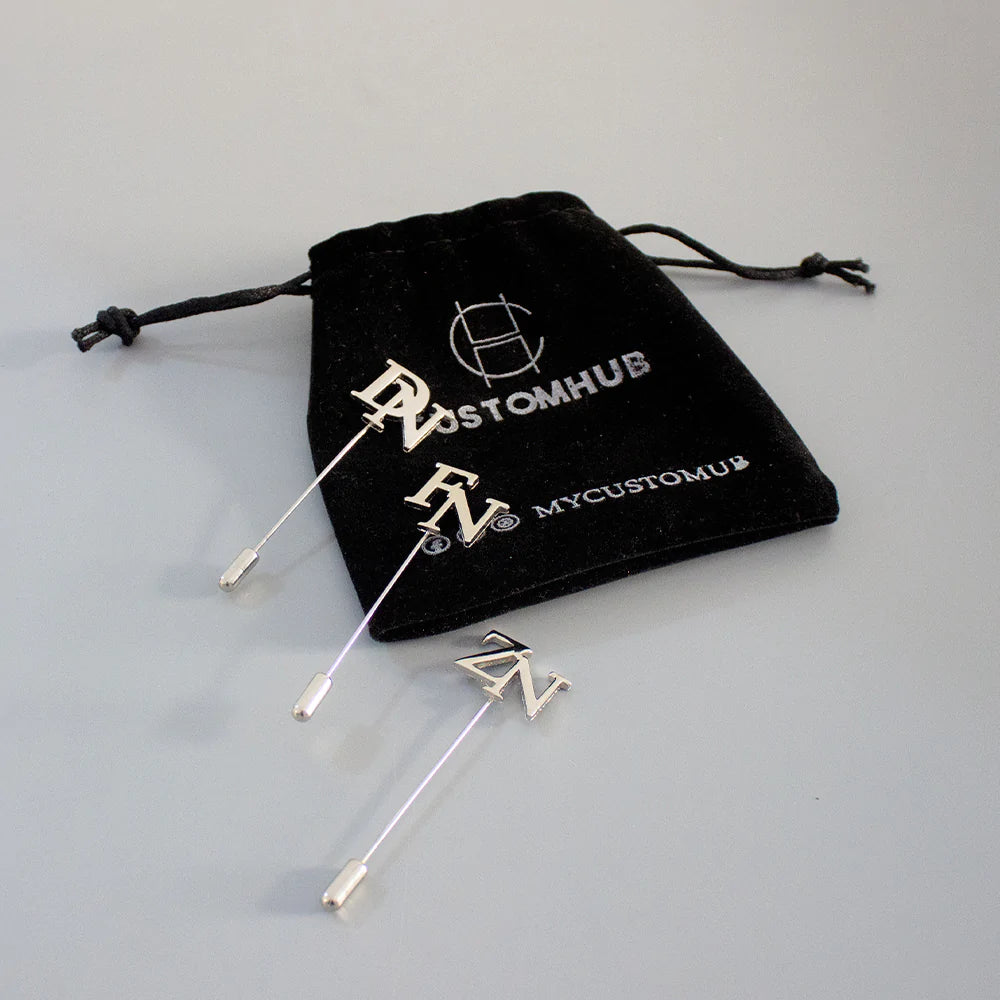Initials Lapel Pin