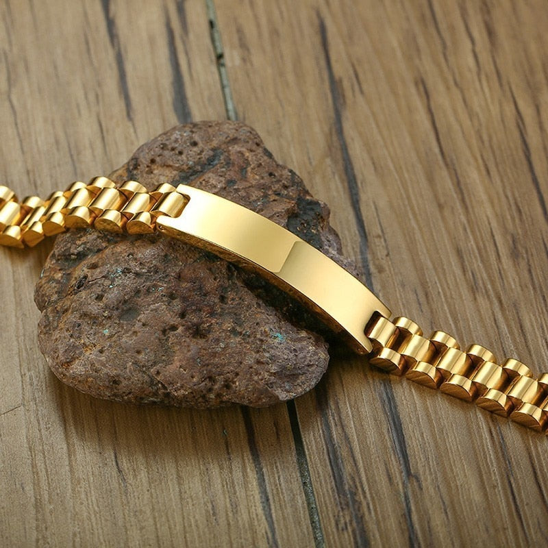 Effy Men's 14K Yellow Gold Diamond Link Bracelet – effyjewelry.com