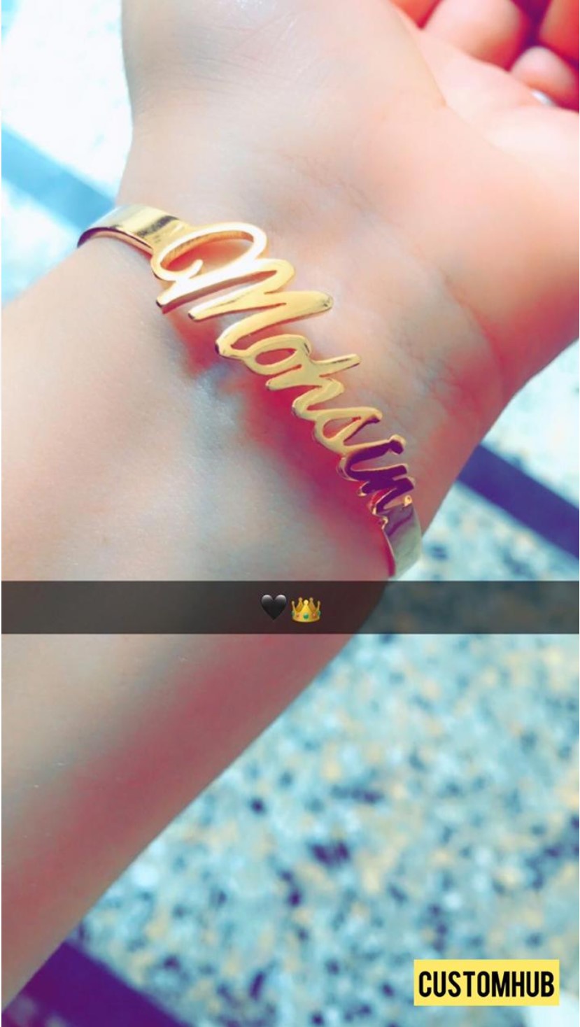 NAME BANGLE 24K PLATED