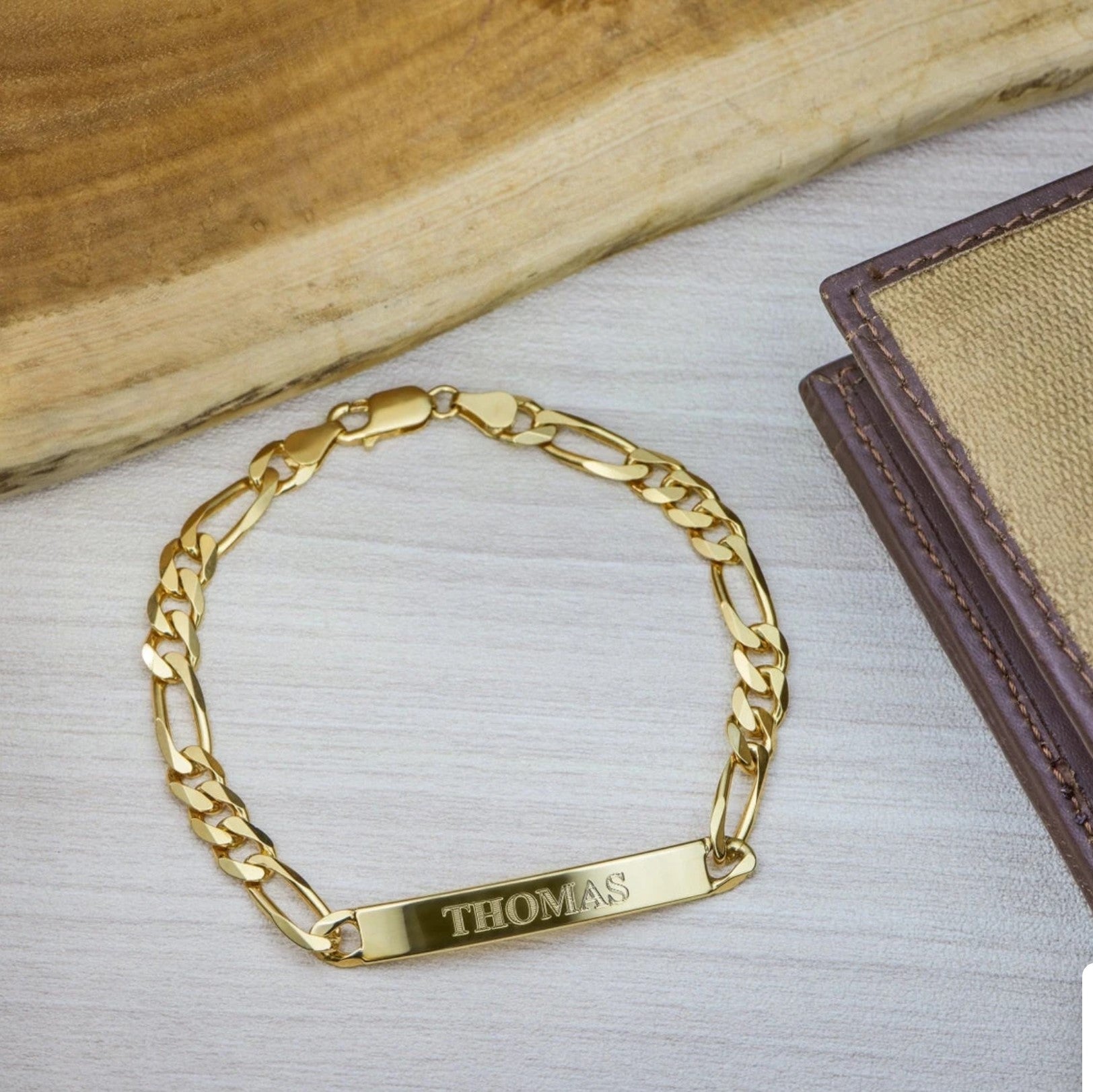 Personalized Men's ID Engraved Bracelet