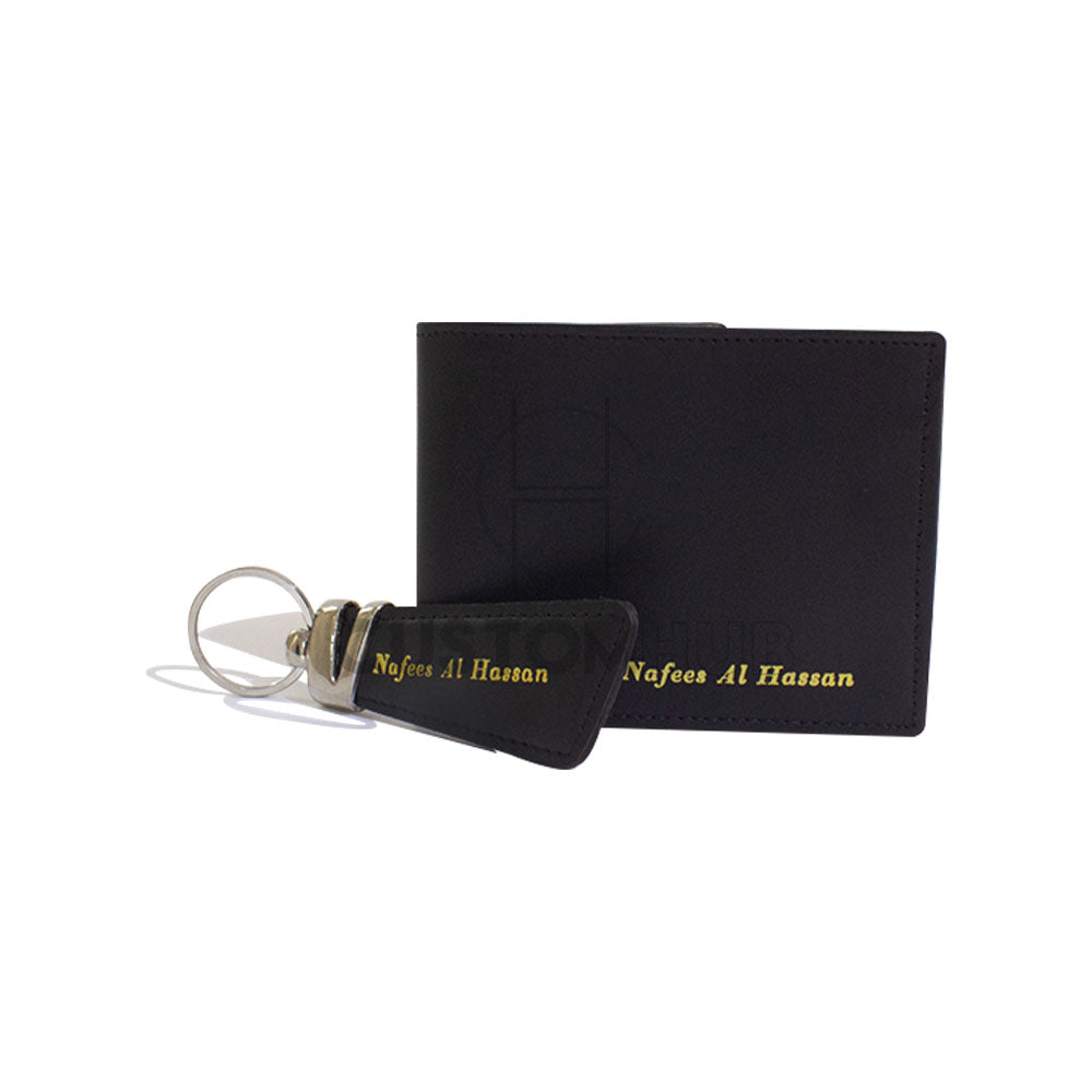 Leather Wallet & Keychain