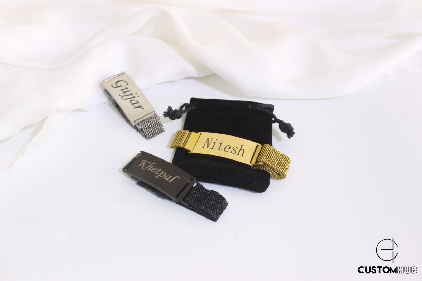 Name Bracelet Unisex Magnetic Strap