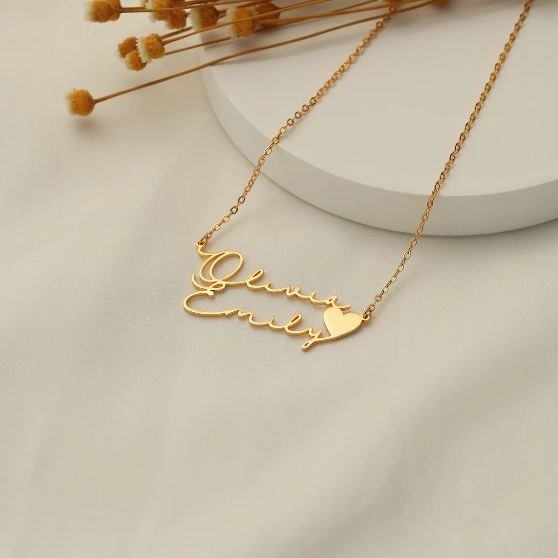 Couple Name Necklace