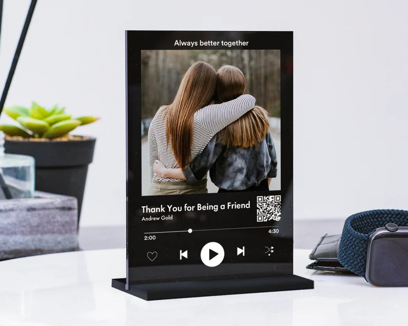 Personalised Custom Song Plaque with Stand